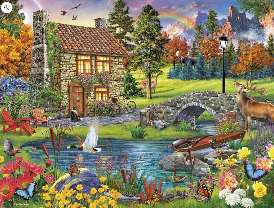 Wild Cottage Retreat Jigsaw Puzzle (1000 Pieces)