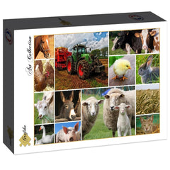 Grafika Farmyard Animals Collage Jigsaw Puzzle (1500 Pieces)