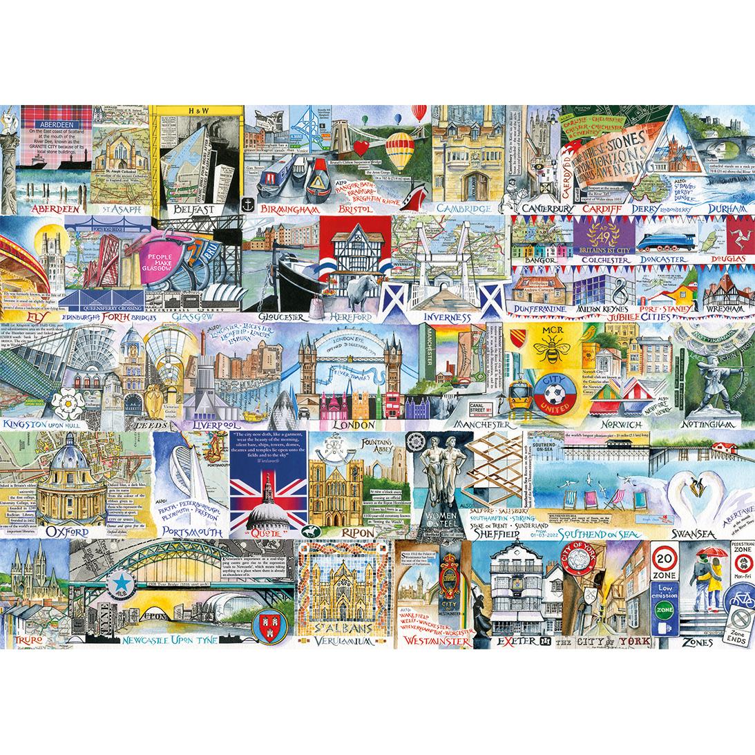 Gibsons Bright Lights & Big Cities Jigsaw Puzzle (500 XL Extra Large Pieces)