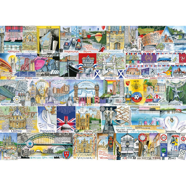 Gibsons Bright Lights & Big Cities Jigsaw Puzzle (500 XL Extra Large Pieces)