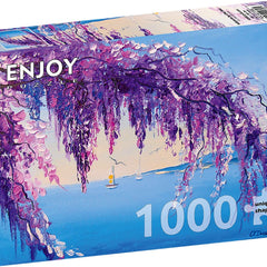 Enjoy Wisteria by the Sea Jigsaw Puzzle (1000 Pieces)