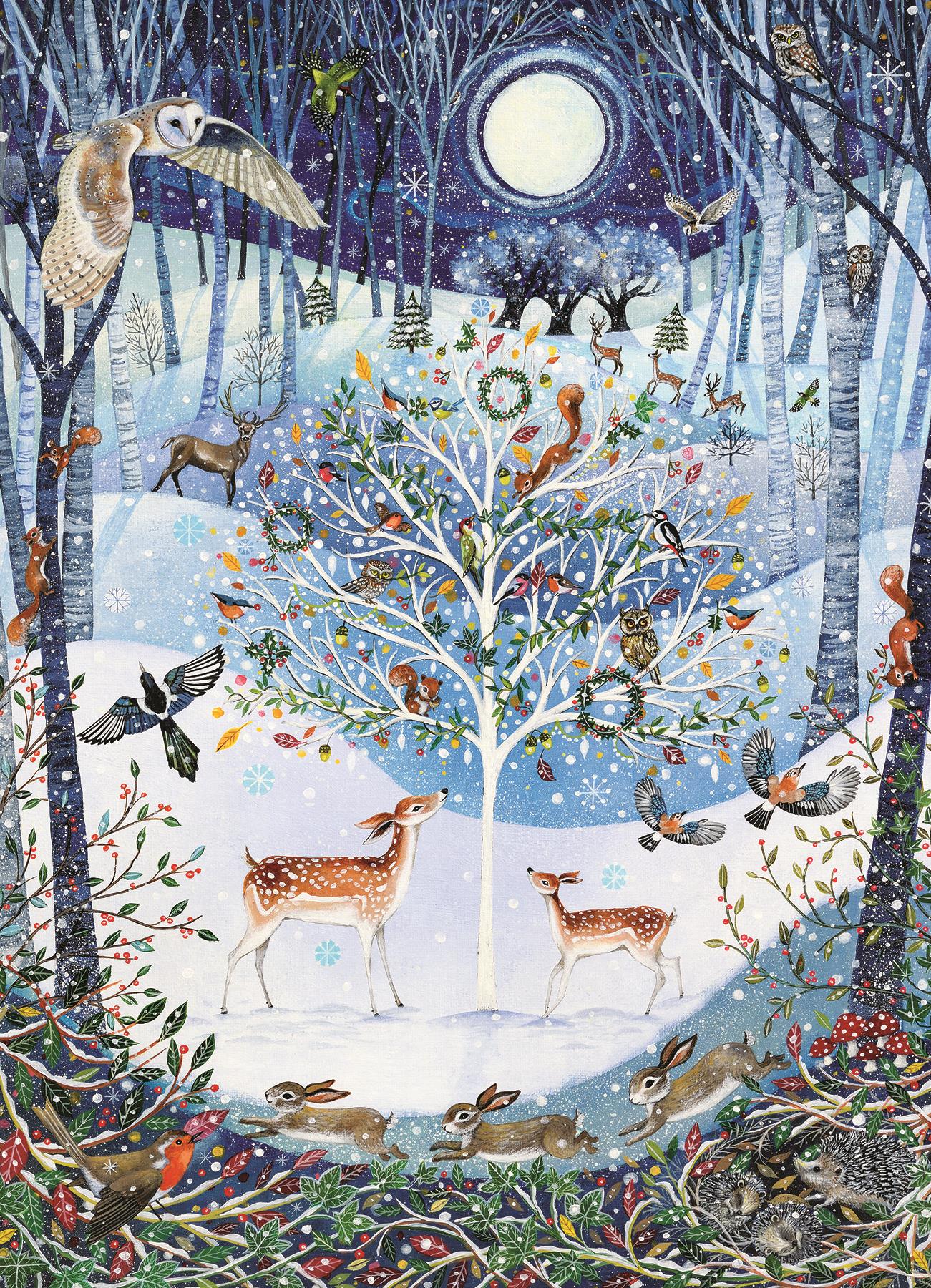 Cobble Hill Winter Woodland Jigsaw Puzzle (500 XL Pieces)