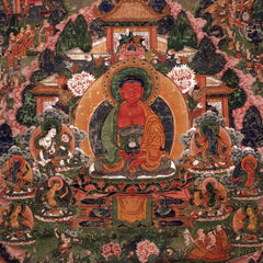 Grafika Buddha Amitabha in His Pure Land of Suvakti Jigsaw Puzzle (1500 Pieces)