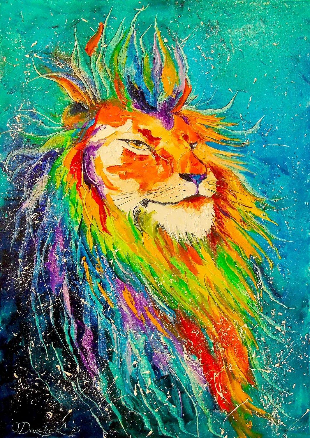 Enjoy Rainbow Lion Jigsaw Puzzle (1000 Pieces)