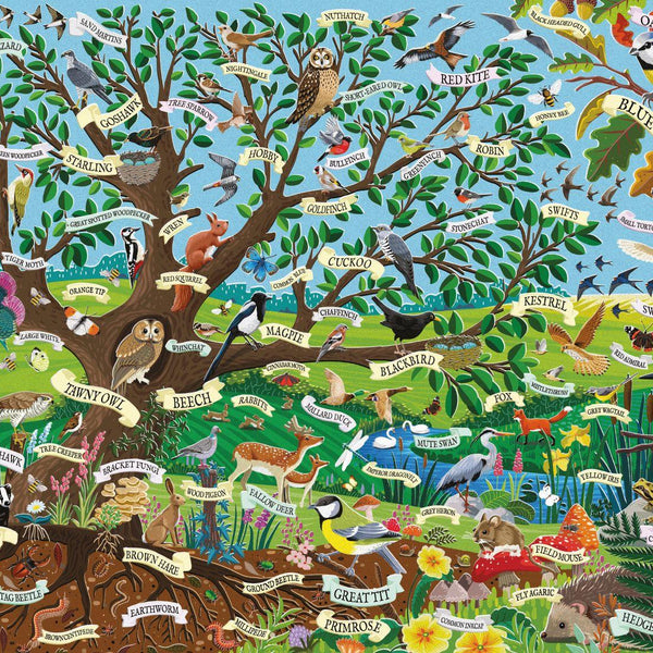 Otter House Wildlife Tree Jigsaw Puzzle (1000 Pieces)