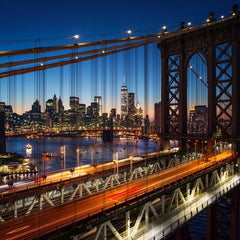 Grafika Brooklyn Bridge, Manhattan, New York Jigsaw Puzzle (500 Pieces)