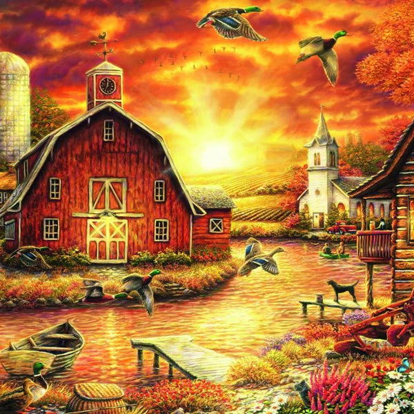 Bluebird Honey Drip Farm Jigsaw Puzzle (1000 Pieces)