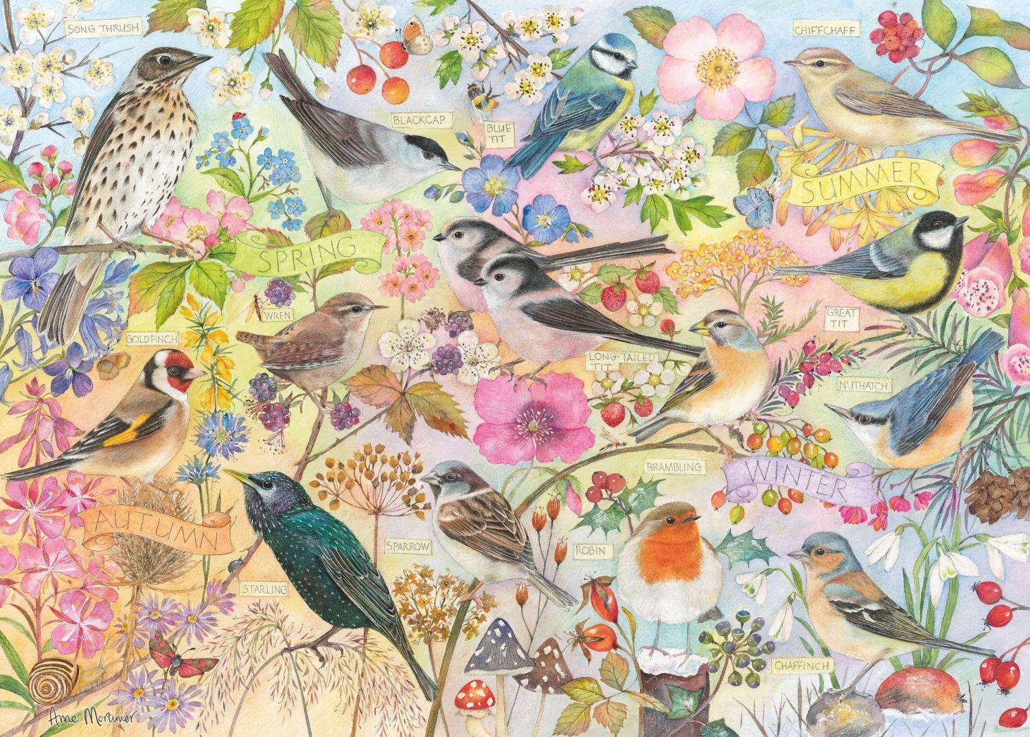 Otter House Birds Of The Seasons Jigsaw Puzzle (1000 Pieces)