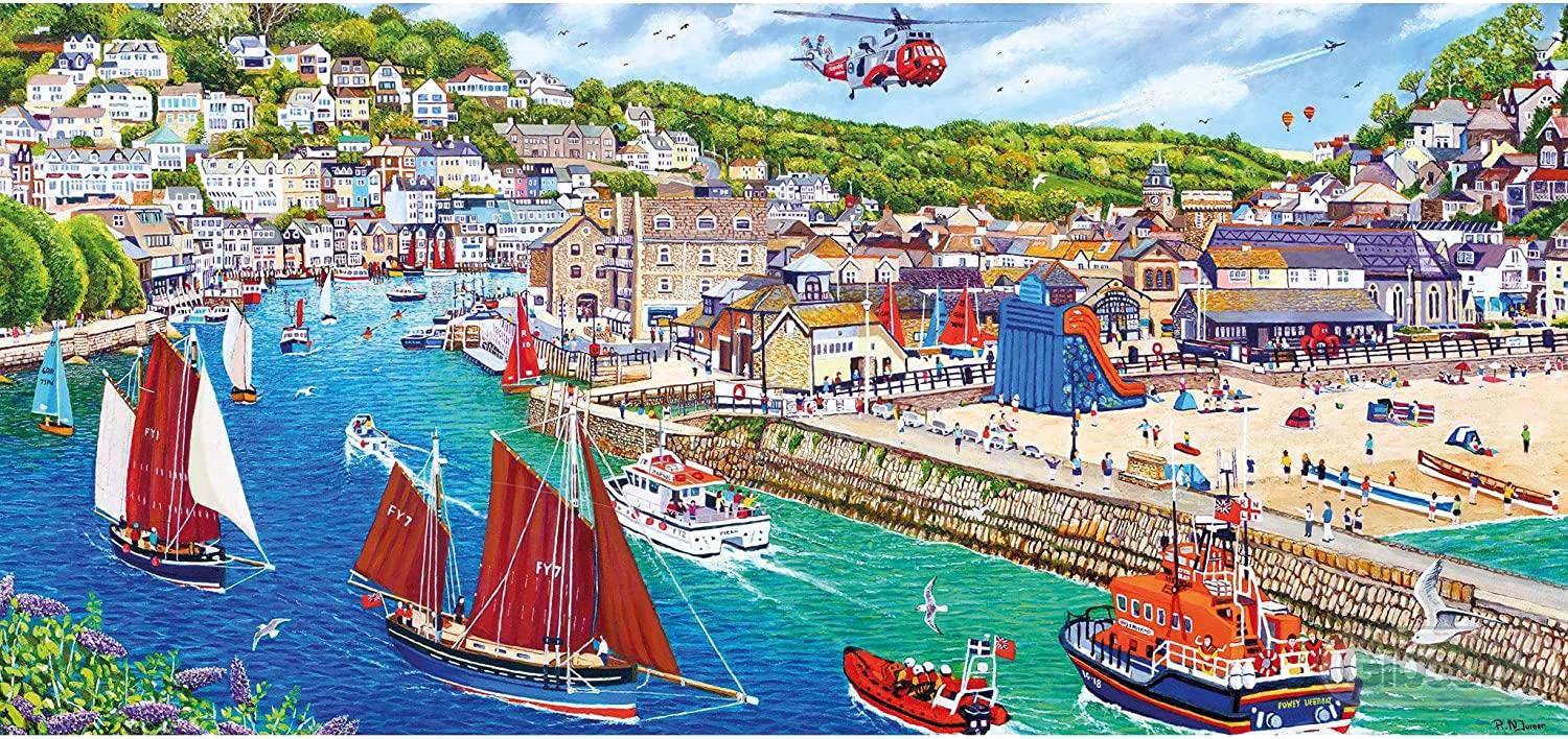 Gibsons Looe Harbour Jigsaw Puzzle (636 Pieces)