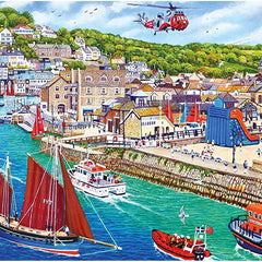 Gibsons Looe Harbour Jigsaw Puzzle (636 Pieces)