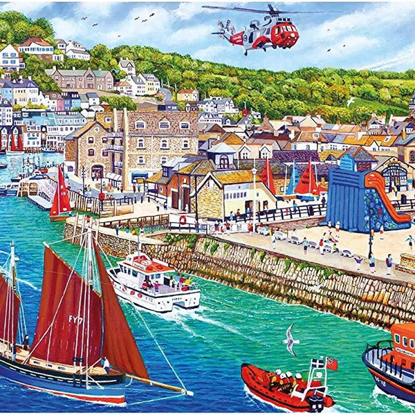 Gibsons Looe Harbour Jigsaw Puzzle (636 Pieces)