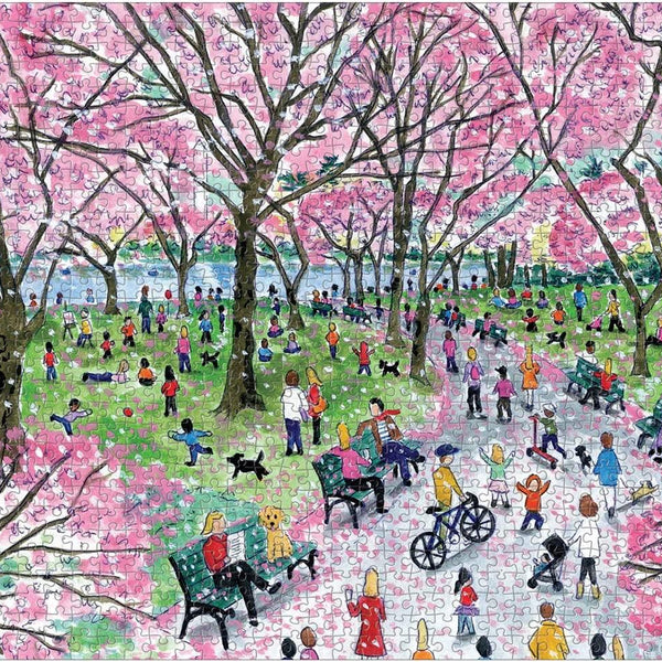 Galison Cherry Blossoms, Michael Storrings Jigsaw Puzzle (1000 Pieces) - DAMAGED BOX