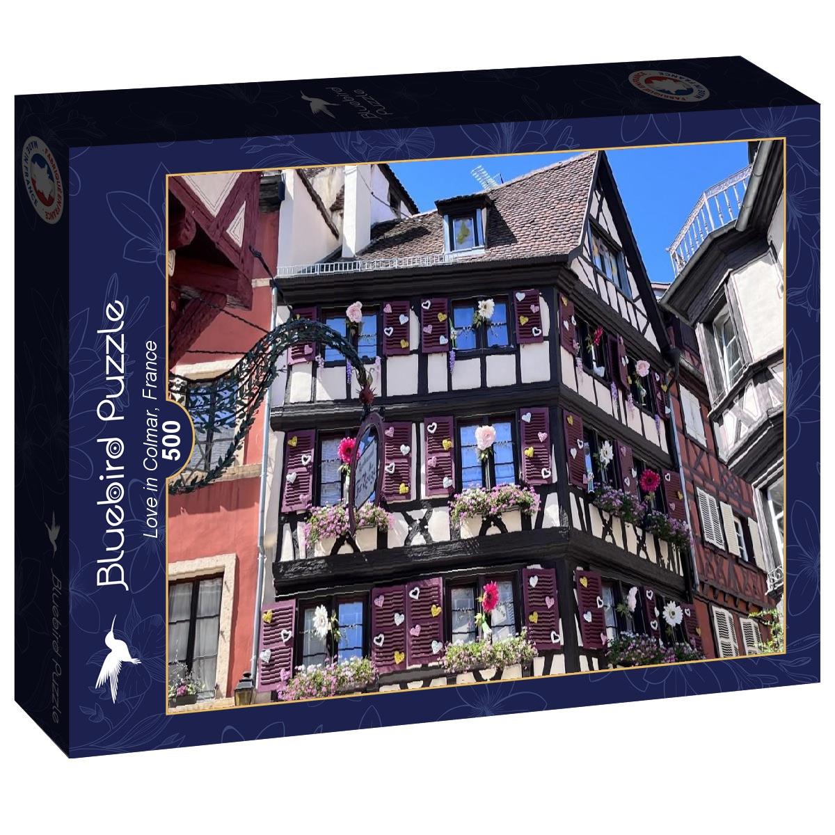 Bluebird Love in Colmar, France Jigsaw Puzzle (500 Pieces) – PDK