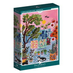 Pieces & Peace Chefchaouen Cats - Morocco Jigsaw Puzzle (1000 Pieces)