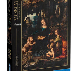 Clementoni Museum The Virgin Of The Rocks, Leonardo da Vinci Jigsaw Puzzle (1000 Pieces)