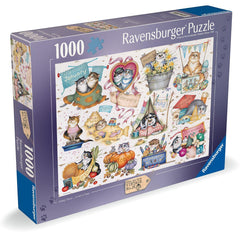 Ravensburger Crazy Cats A Cat's Year (1000 Pieces)