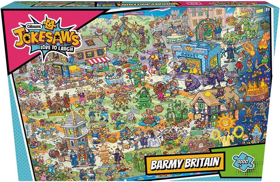 Gibsons Barmy Britain Jokesaws Jigsaw Puzzle (1000 Pieces)