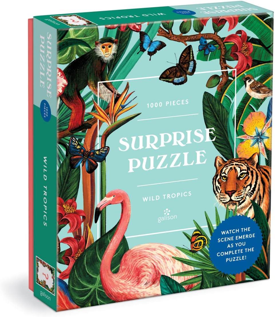 Galison Wild Tropics Surprise Jigsaw Puzzle (1000 Pieces)