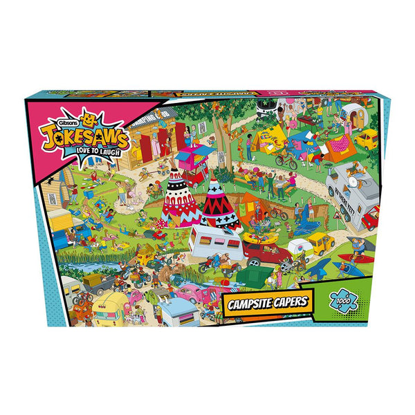 Gibsons Campsite Capers Jigsaw Puzzle (1000 Pieces)