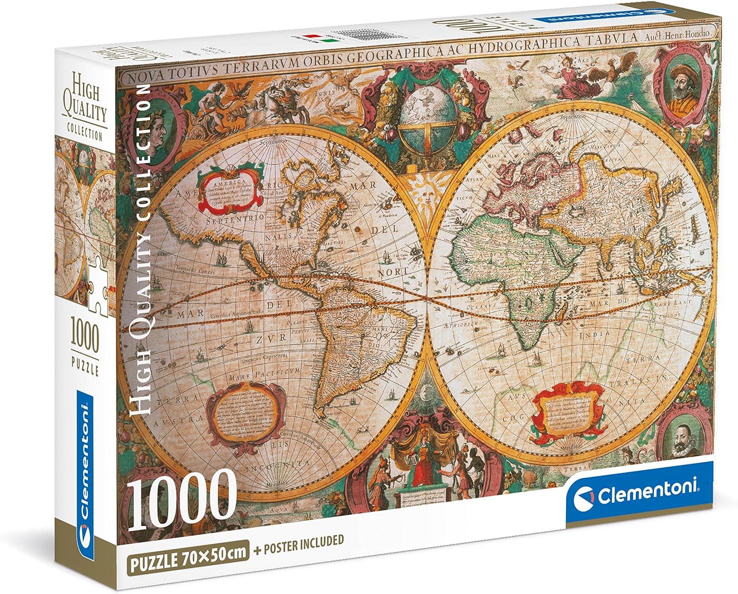 Clementoni Old Map Jigsaw Puzzle (1000 Pieces) – PDK