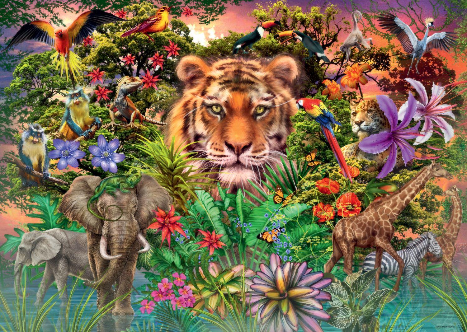 Ravensburger Jungle Tiger Jigsaw Puzzle (1000 Pieces)