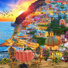 Bluebird Positano Italy Jigsaw Puzzle (1000 Pieces) - DAMAGED BOX