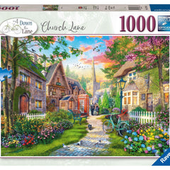 Ravensburger Down the Lane No.4 Church Lane Jigsaw Puzzle (1000 Pieces)