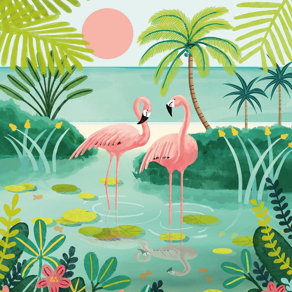 Pieces & Peace Flamingo Jigsaw Puzzle (500 Pieces)