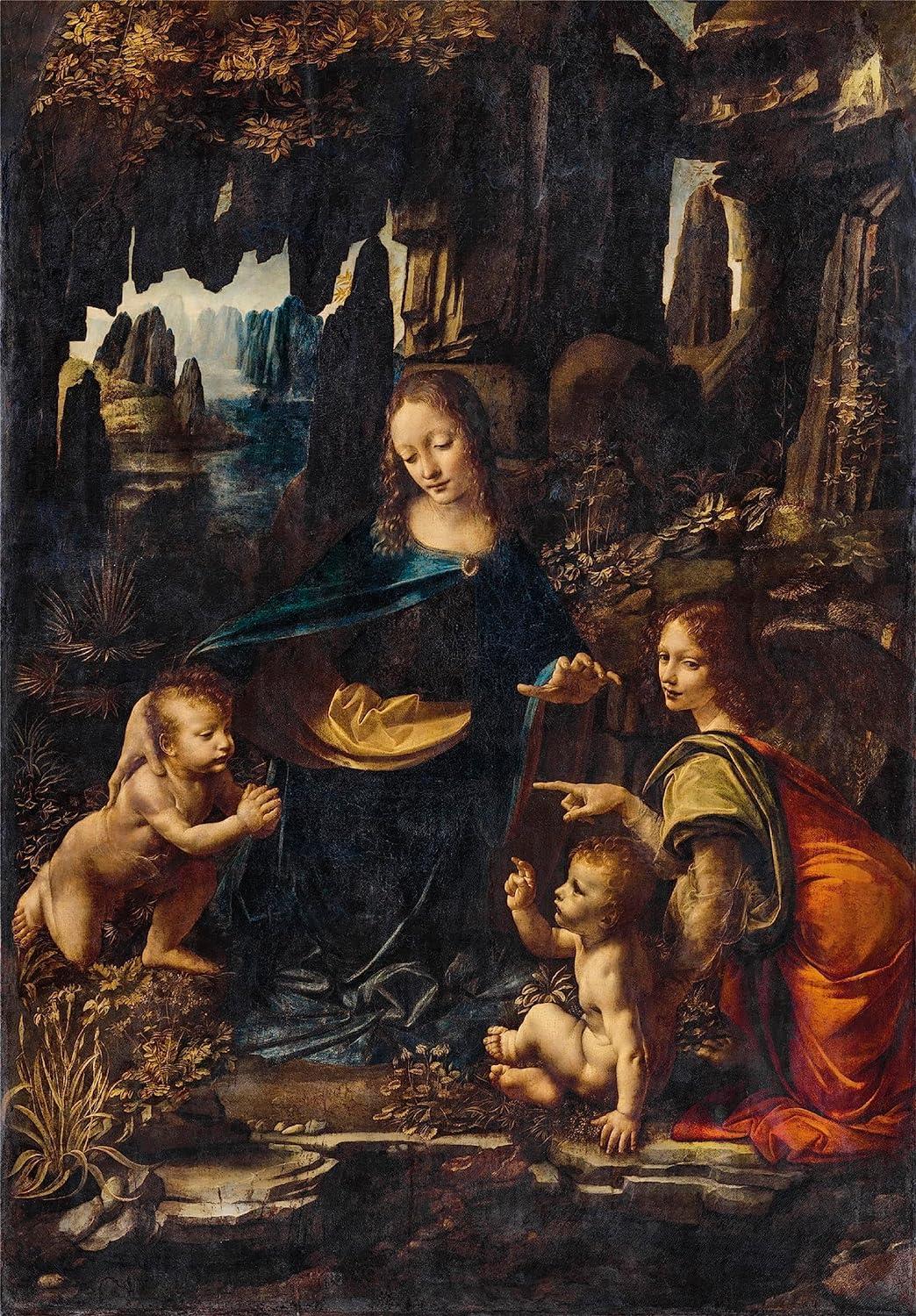 Clementoni Museum The Virgin Of The Rocks, Leonardo da Vinci Jigsaw Puzzle (1000 Pieces)