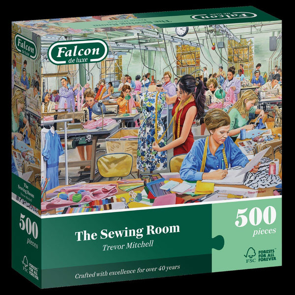 Falcon Deluxe The Sewing Room Jigsaw Puzzle (500 Pieces)