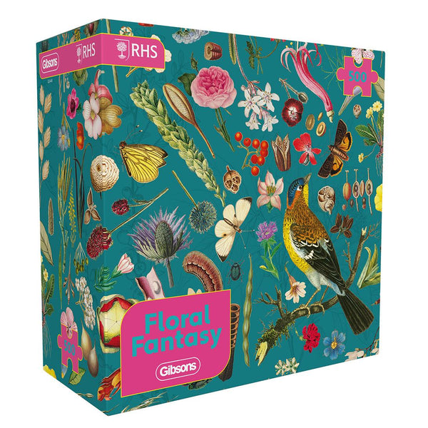 Gibsons RHS Floral Fantasy Jigsaw Puzzle in Gift Box (500 Pieces)