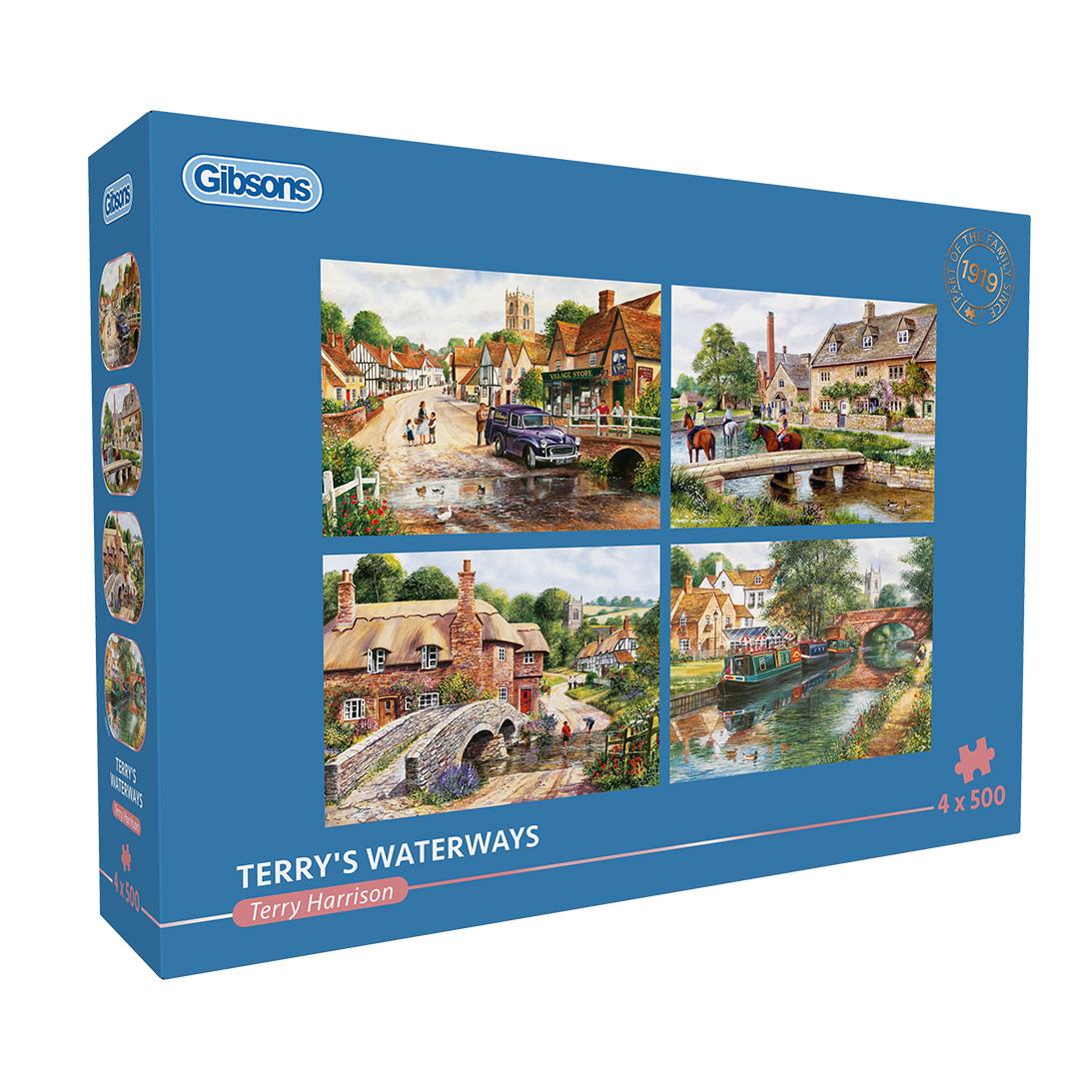 Gibsons Terry's Waterways Jigsaw Puzzle (4 x 500 Pieces)