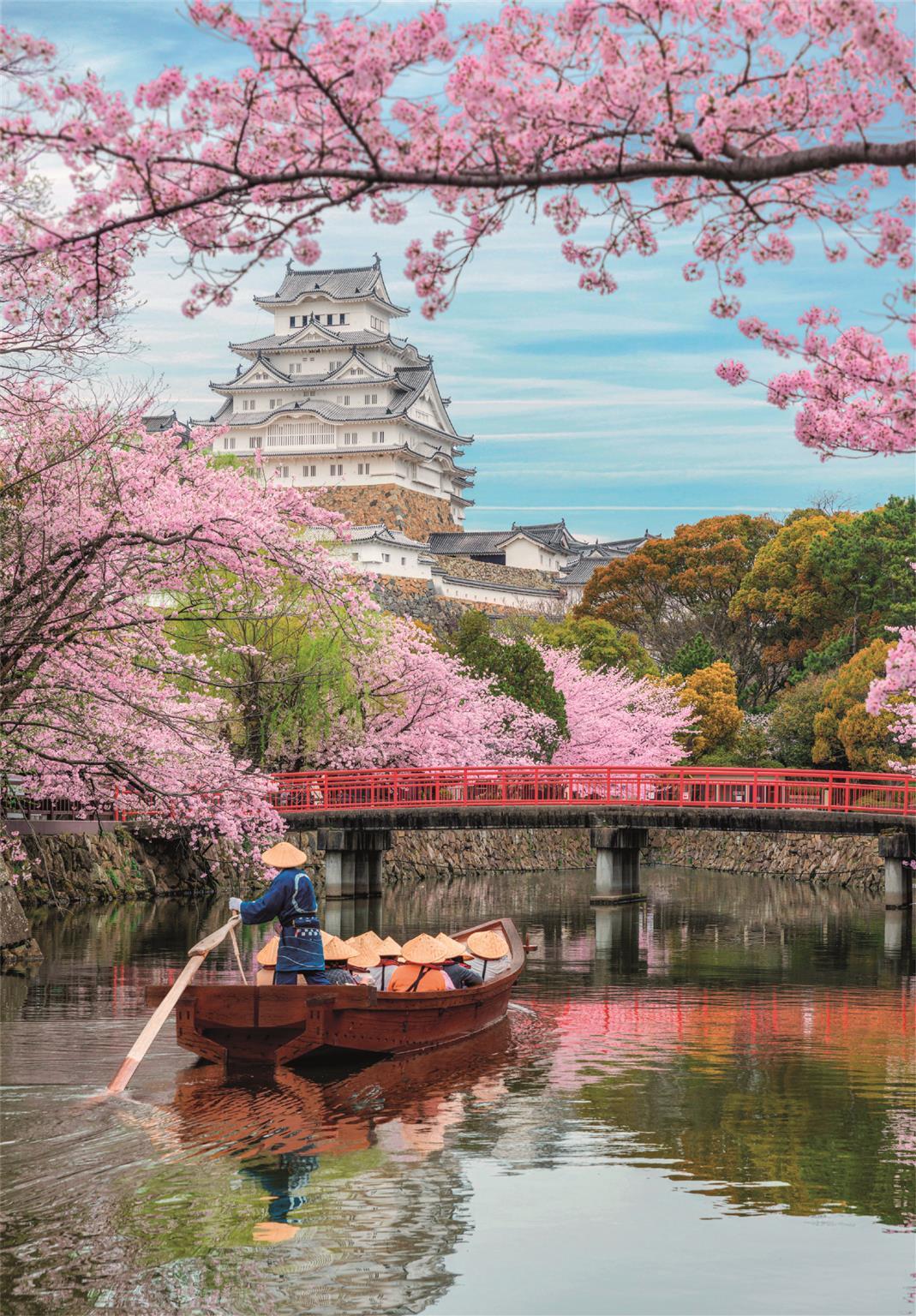 Clementoni Himeji Castle In Spring Jigsaw Puzzle (1000 Pieces)