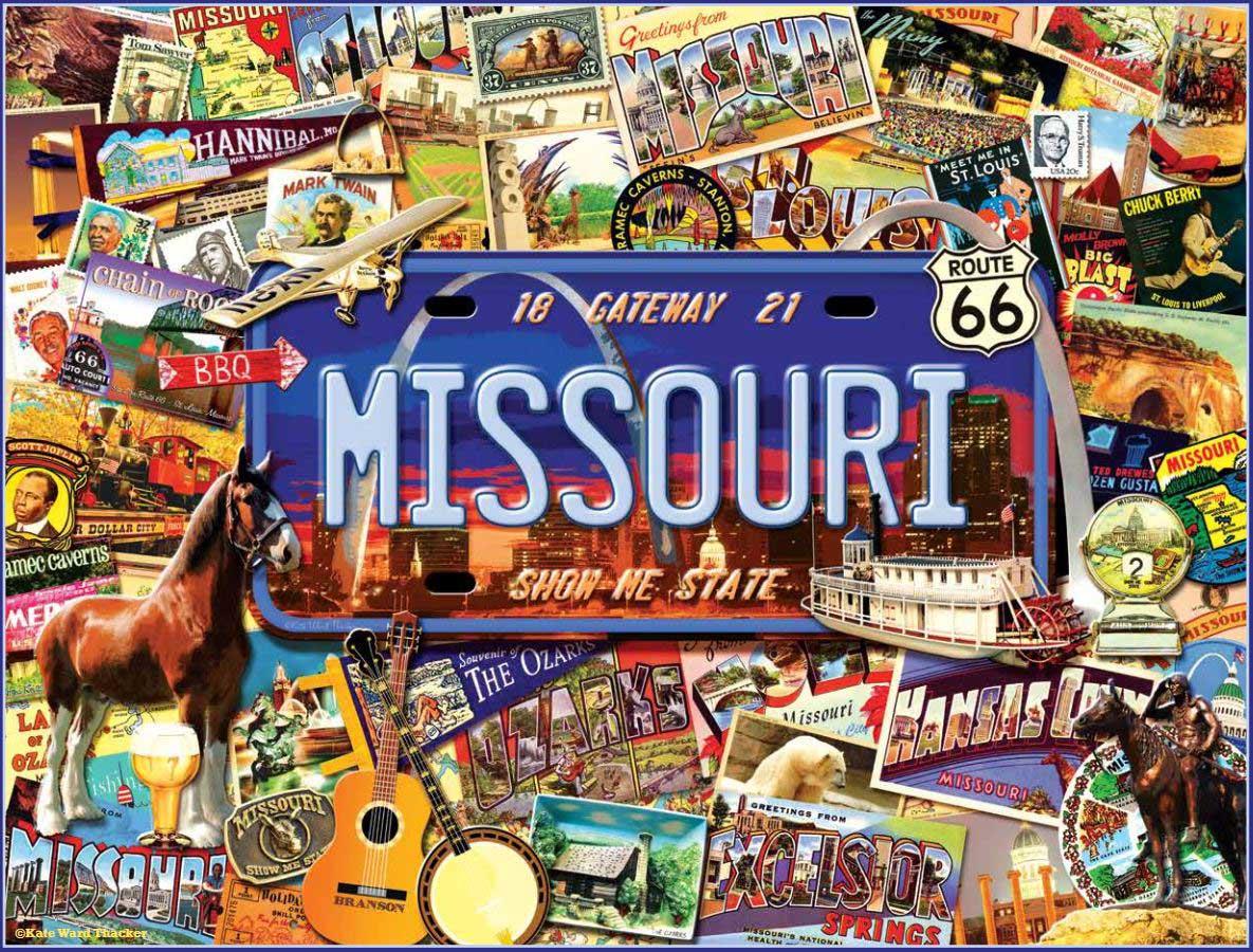 Sunsout Missouri : The 'Show Me' State - Kate Ward Thacker Jigsaw Puzzle (1000 Pieces)