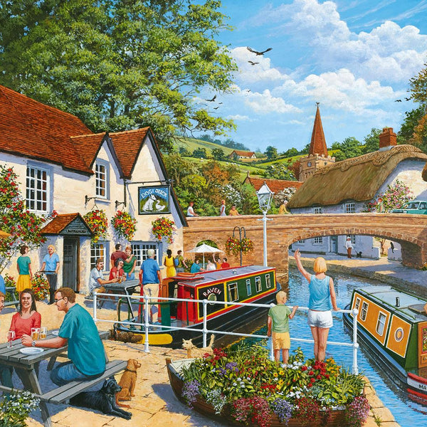 Ravensburger Waterside Tavern Jigsaw Puzzle (1000 Pieces)