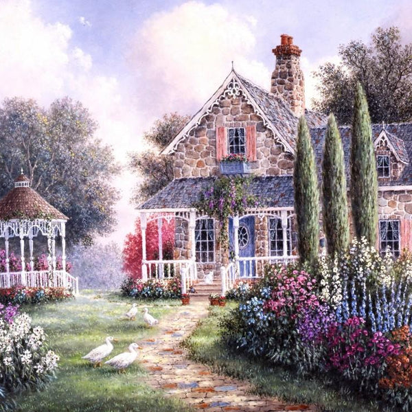 Grafika Dennis Lewan - Elmira's Cottage Jigsaw Puzzle (1000 Pieces)