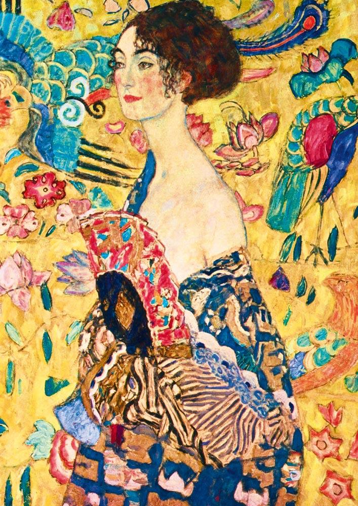 Bluebird Art Gustav Klimt - Lady with Fan, 1918 Jigsaw Puzzle (1000 Pieces)