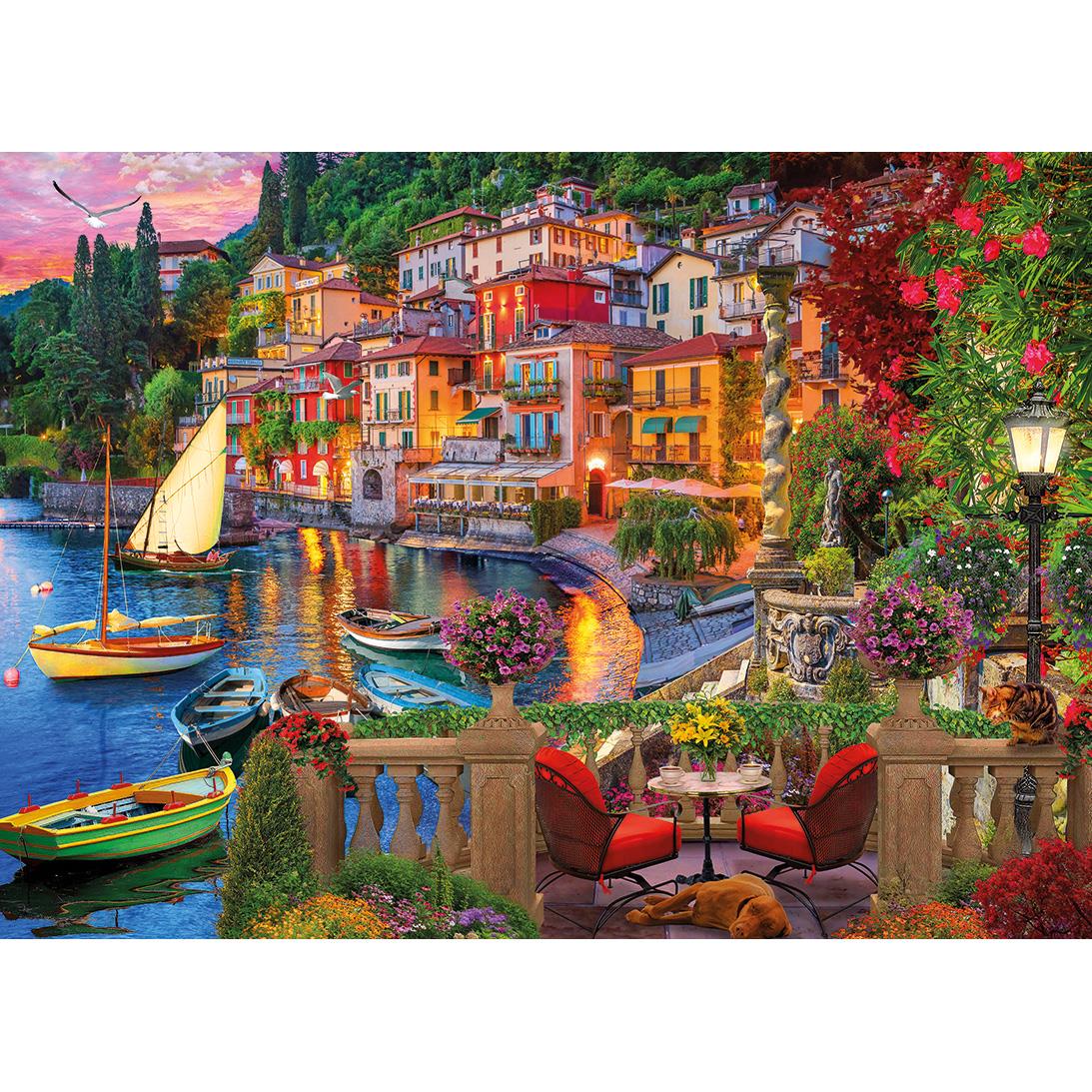 Gibsons Lake Como Jigsaw Puzzle (1000 Pieces)