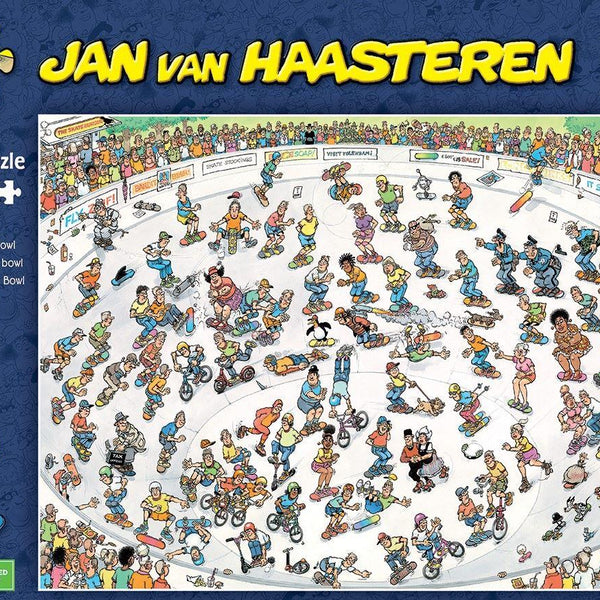 Van Haasteren Riding the Skate Bowl Jigsaw Puzzle (1000 Pieces)