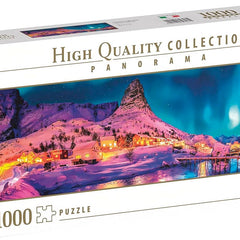 Clementoni Colourful Night Over Lofoten Islands Panorama Jigsaw Puzzle (1000 Pieces)