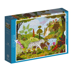 Pieces & Peace Tigre Blanc - White Tiger Jigsaw Puzzle (1500 Pieces)