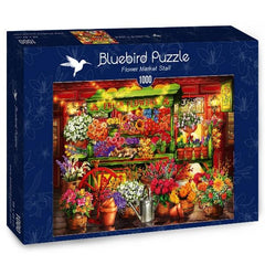 Bluebird Flower Market Stall Jigsaw Puzzle (1000 Pieces)