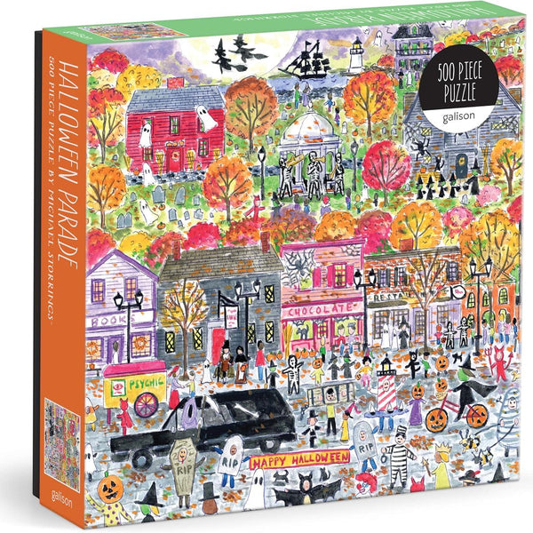 Galison Halloween Parade, Michael Storrings Jigsaw Puzzle (500 Pieces)