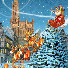 Bluebird Cathédrale de Strasbourg at Christmas Jigsaw Puzzle (1000 Pieces)