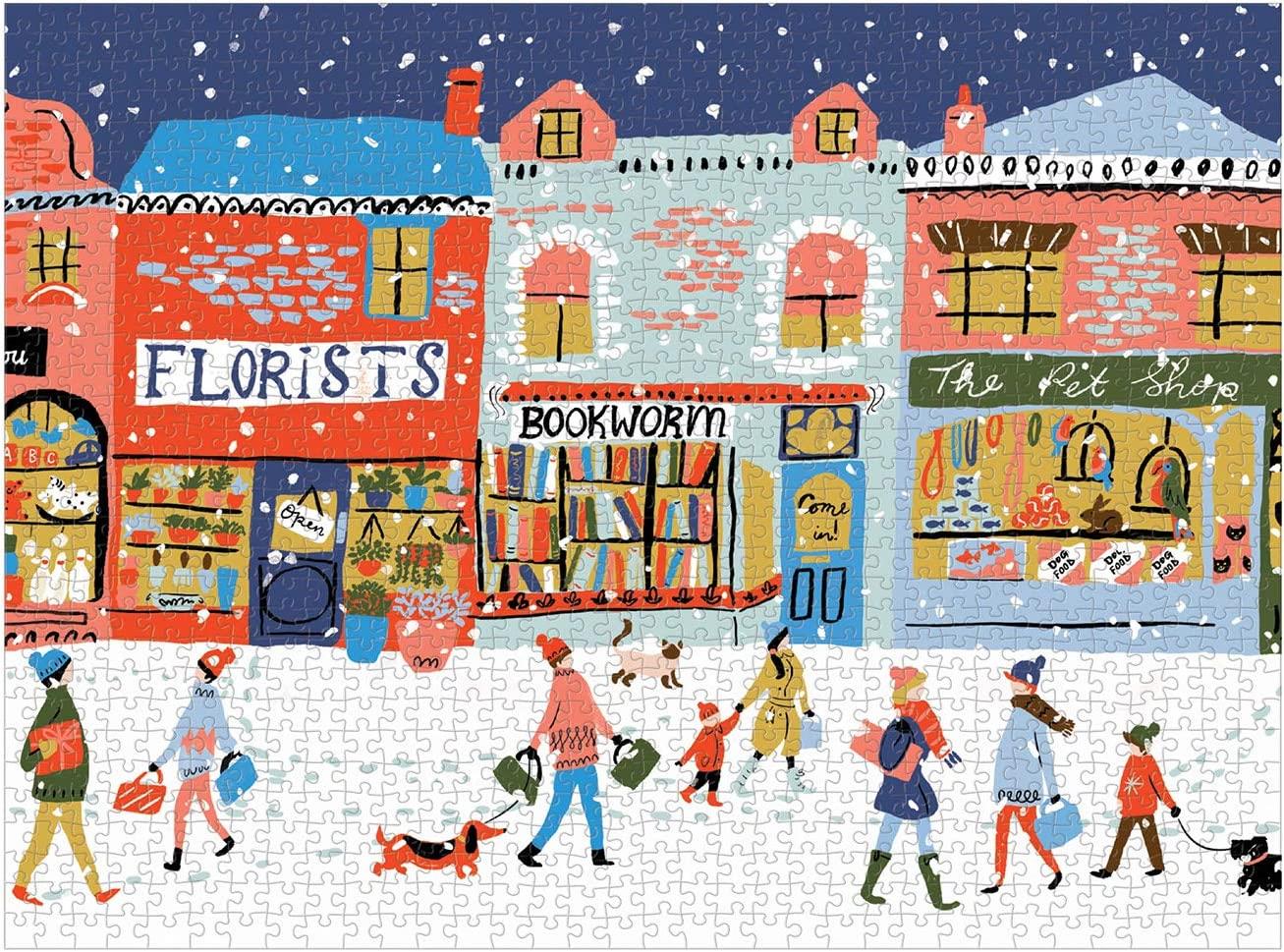 Galison Main Street Village Jigsaw Puzzle (1000 Pieces)