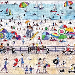 Galison Summer Fun, Michael Storrings Panorama Jigsaw Puzzle (1000 Pieces)