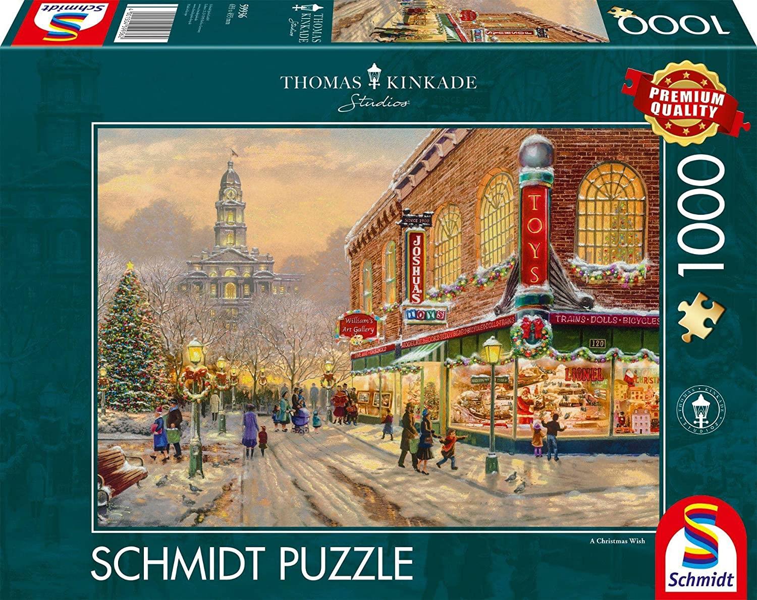 Schmidt Kinkade A Christmas Wish Jigsaw Puzzle (1000 Pieces) – PDK