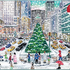 Galison Christmas in the City, Michael Storrings Jigsaw Puzzle (1000 Pieces)