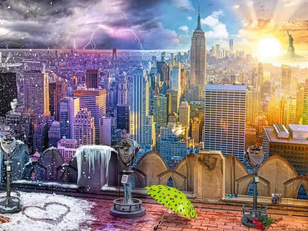 Ravensburger New York Summer and Winter Jigsaw Puzzle (1500 Pieces)