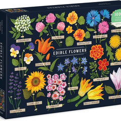 Galison Edible Flowers Jigsaw Puzzle (1000 Pieces)